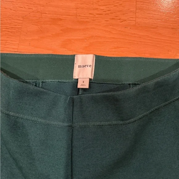 Maeve- Margot flare kick, pull on Dark Green Flare Pants - Picture 2 of 3